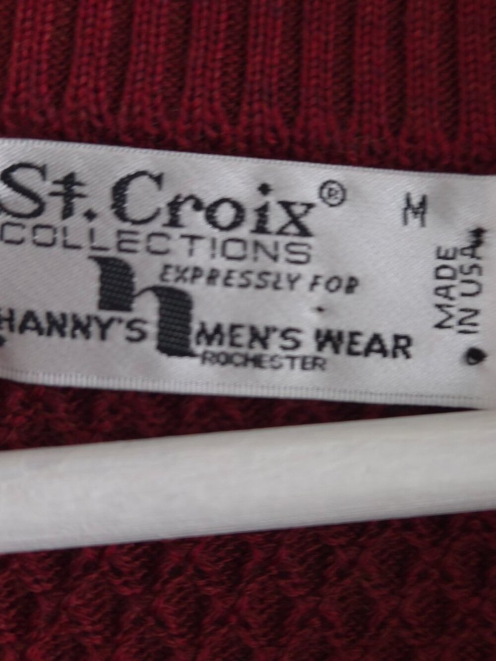 Vintage Retro Textured Wool Blend Quarter Zip Sweater - Picture 4 of 6
